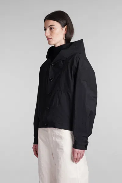 Shop Lemaire Casual Jacket In Black Cotton