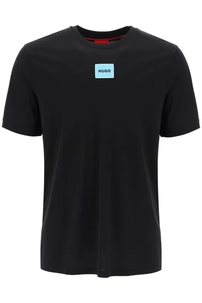 Shop Hugo Boss Diragolino Logo T-shirt In Black 009 (black)