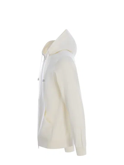 Shop Filippo De Laurentiis Sweatshirt Filippo De Laurentis Made Of Cotton Thread In Off White