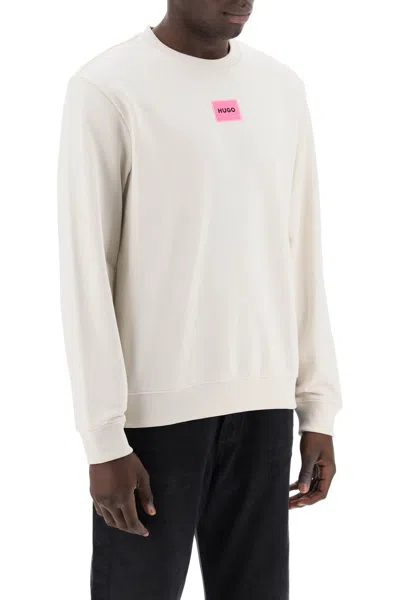 Shop Hugo Boss Diragol Light Sweatshirt In Open White
