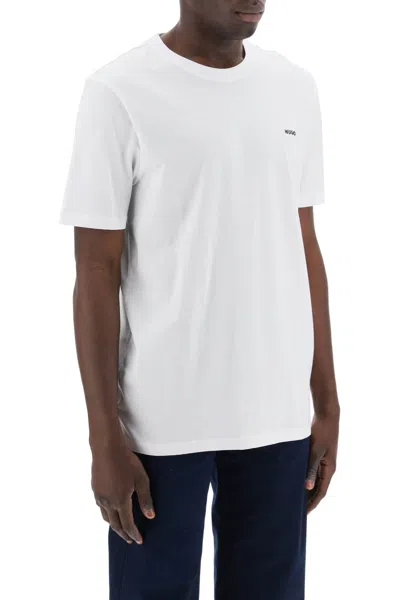 Shop Hugo Boss Oversized Dero T-shirt With Logo In White (white)