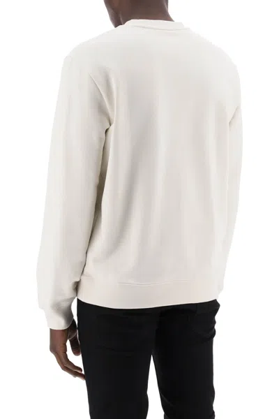 Shop Hugo Boss Diragol Light Sweatshirt In Open White