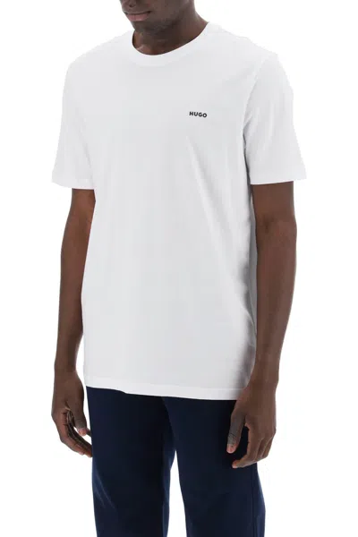 Shop Hugo Boss Oversized Dero T-shirt With Logo In White (white)