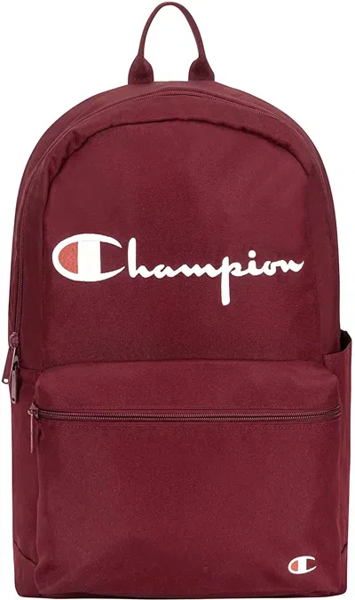 Shop Champion Unisex - Adult Backpack In Dark Red