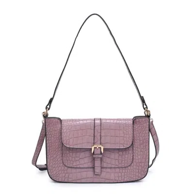 Shop Urban Expression Women's Adwen Croc Crossbody Bag In Mauve In Purple