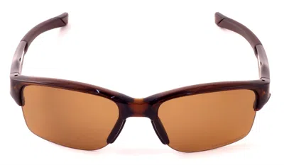 Shop Oakley Half Link Polarized Sunglasses In Rootbeer & Bronze Lenses In Brown