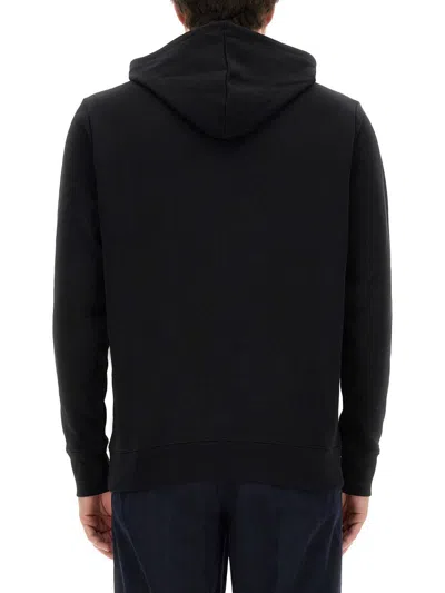 Shop Ps By Paul Smith Ps Paul Smith Sweatshirt With Logo Patch In Blue