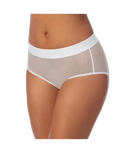Shop Dkny Women's Sheers Brief Underwear, Dk8195 In White