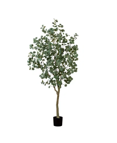 Shop Nearly Natural 7ft. Artificial Greco Eucalyptus Tree In Green