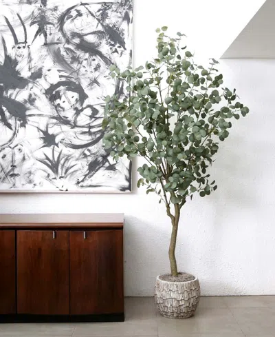 NEARLY NATURAL 7FT. ARTIFICIAL GRECO EUCALYPTUS TREE 