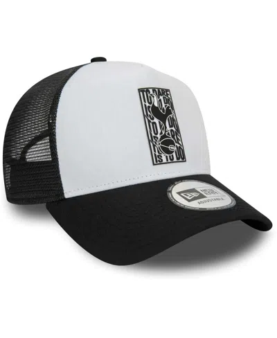 Shop New Era Men's  White Tottenham Hotspur E-frame Adjustable Trucker Hat