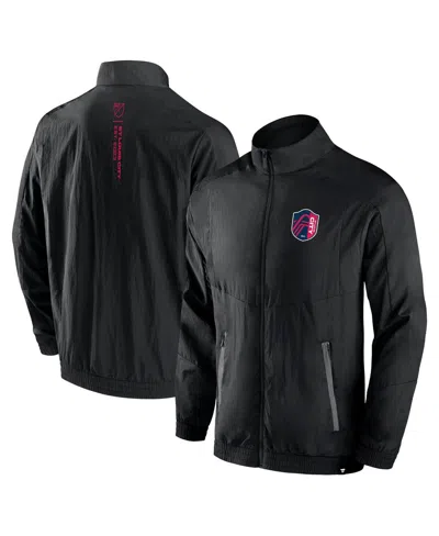Shop Fanatics Men's  Black St. Louis City Sc Header Raglan Full-zip Jacket