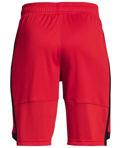 Shop Under Armour Big Boys Stunt Moisture Wick 3.0 Active Shorts In Red,black,mod Gray