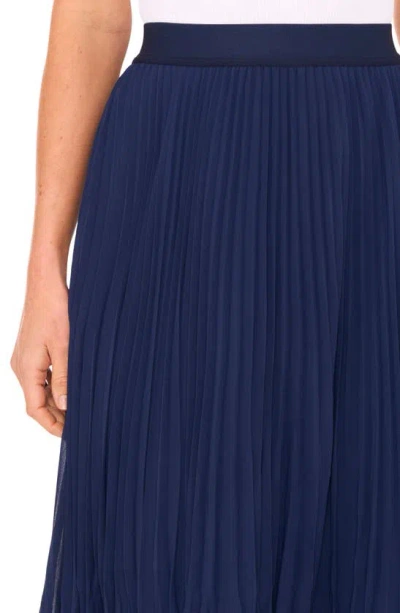 Shop Halogen (r) Release Pleated Skirt In Classic Navy Blue