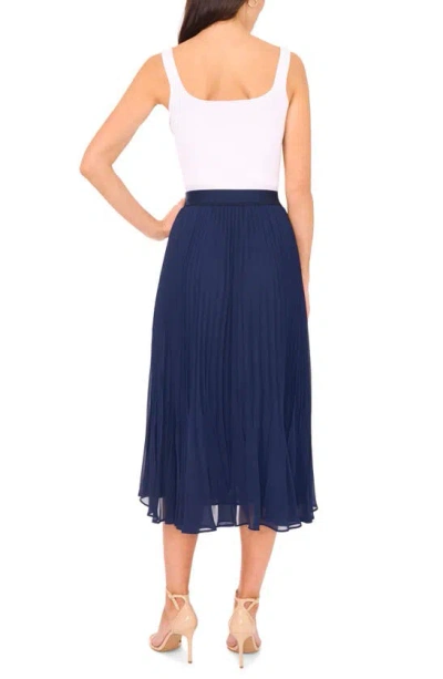 Shop Halogen (r) Release Pleated Skirt In Classic Navy Blue