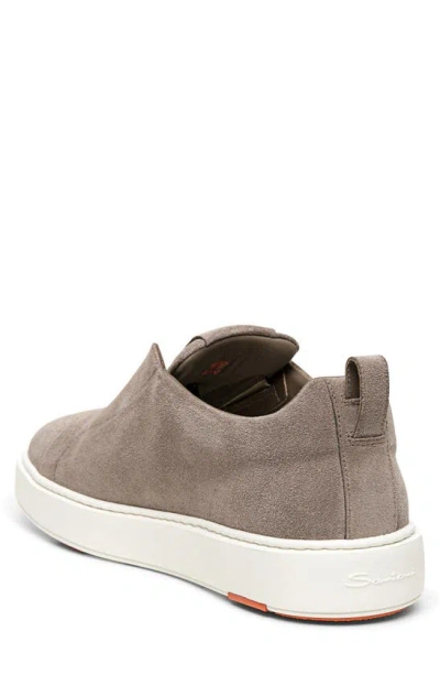 Shop Santoni Victor Slip-on Sneaker In Brown