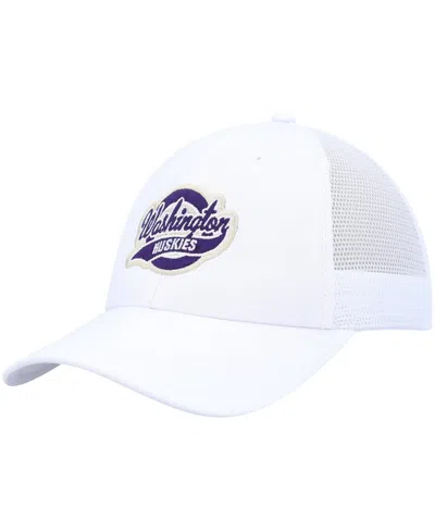 Ahead White Washington Huskies Brant Trucker Adjustable Hat In White