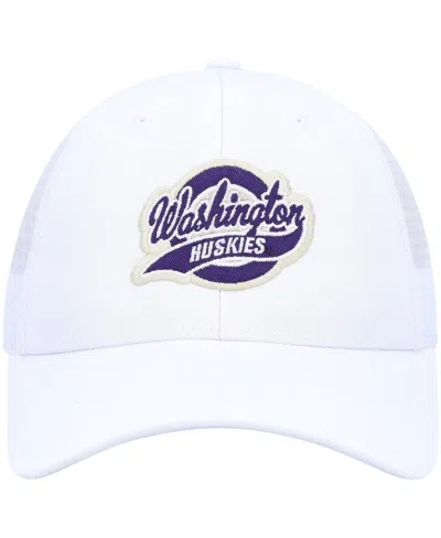 Shop Ahead Men's  White Washington Huskies Brant Trucker Adjustable Hat