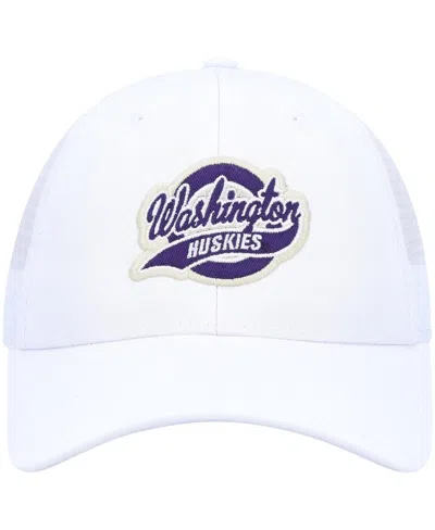 Ahead White Washington Huskies Brant Trucker Adjustable Hat In White