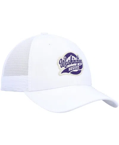 Ahead White Washington Huskies Brant Trucker Adjustable Hat In White