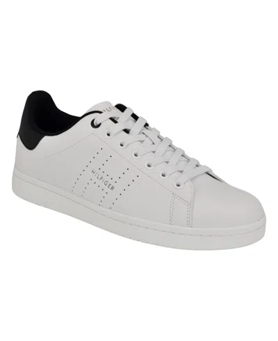 Shop Tommy Hilfiger Men's Liston Sneakers In White,red