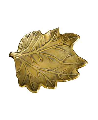 Shop Nearly Natural 10in. Gold Tree Of Life Leaf Decorative Accent Tray