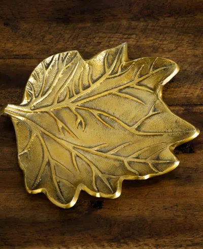 Nearly Natural Tree Of Life Decor Tray In Gold
