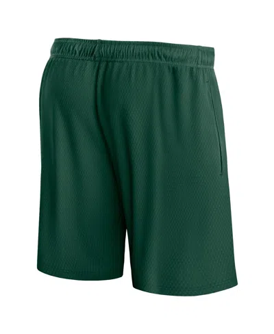 Fanatics Branded Hunter Green Milwaukee Bucks Post Up Mesh Shorts In Hunter Green