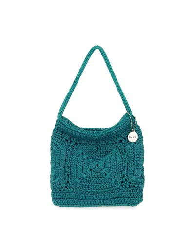 Shop The Sak Ava Crochet Mini Hobo In Azure Patch