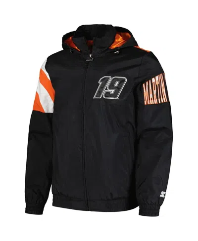 Starter Black Martin Truex Jr Red Zone Full-zip Jacket In Black
