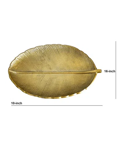 Shop Nearly Natural 16in. Gold Leaf Decorative Accent Tray