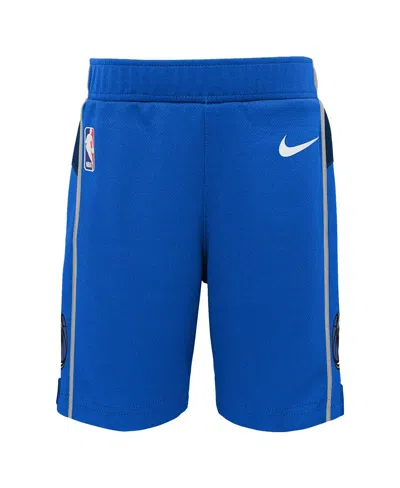 Nike Preschool  Blue Dallas Mavericks Icon Replica Shorts In Blue