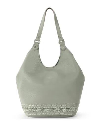 Shop The Sak Roma Leather Shopper Tote In Meadow