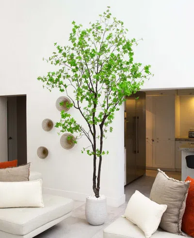 Shop Nearly Natural 10ft. Artificial Minimalist Enkianthus Tree In Green
