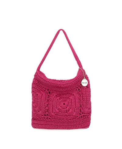 Shop The Sak Ava Crochet Mini Hobo In Pinkberry Patch