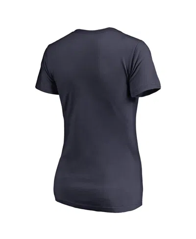 Fanatics Women's  Navy Boston Red Sox Static Logo V-neck T-shirt In Navy