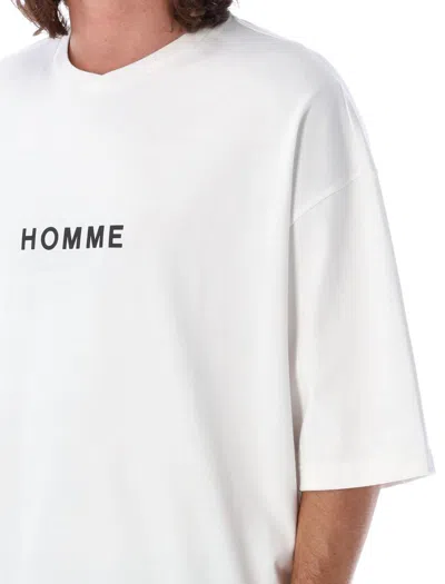 Shop Comme Des Garçons Homme Deux Comme Des Garçons Homme T-shirt Homme In White/black
