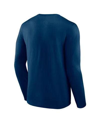 Fanatics Branded  Navy Nashville Sc X Johnny Cash Guitar Long Sleeve T-shirt In Navy