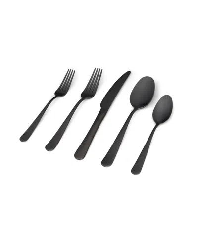 Fable Flatware Set In Matte Black