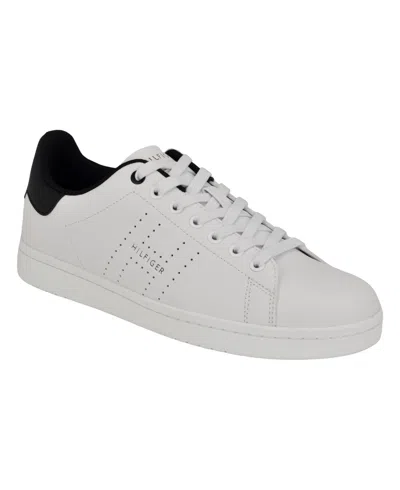 Shop Tommy Hilfiger Men's Liston Sneakers In White,black