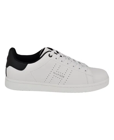 Shop Tommy Hilfiger Men's Liston Sneakers In White,black