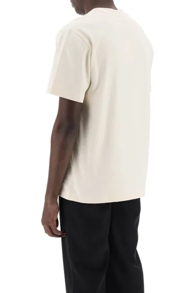 Shop Jacquemus 'le T-shirt Gros Grain' Crew-neck T-shirt In Neutro