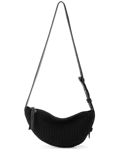 Shop The Sak Tess Crochet Mini Sling Bag In Black