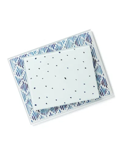 Shop Lenox Blue Bay 2 Pc. Glass Cutting Board Set In Multi And White