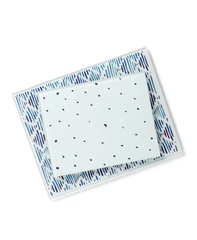Lenox Blue Bay 2-piece Glass Cutting Board Set In Multi And White