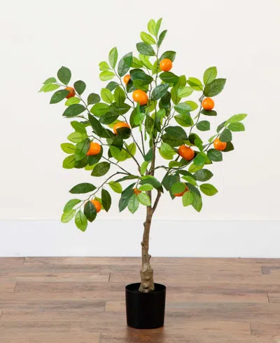 Nearly Natural Artificial Tangerine Tree In Green