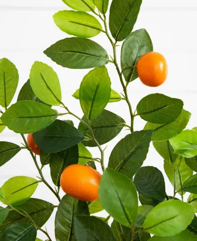 Nearly Natural Artificial Tangerine Tree In Green