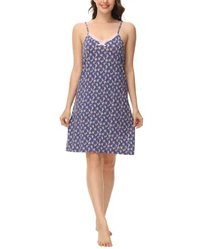 Shop Ink+ivy Women's Printed V-neck Nightgown In Lovely Floral