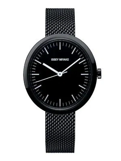 Pre-owned Issey Miyake Wristwatch Rady Ellipse Naoto Fukasawa Black Nyar002 [domestic]