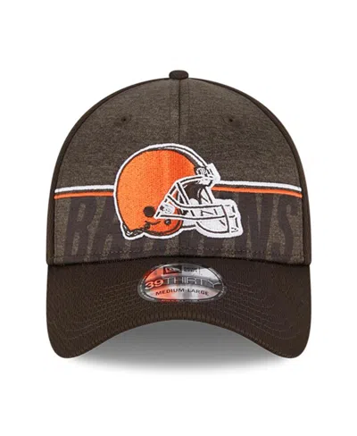 Shop New Era Men's  Brown Cleveland Browns 2023 Nfl Training Camp 39thirty Flex Fit Hat